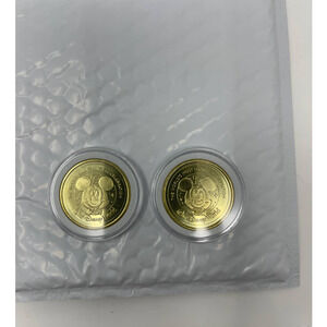 DISNEY 50th Anniversary Gold Medallion Coins  Woody Bo Peep